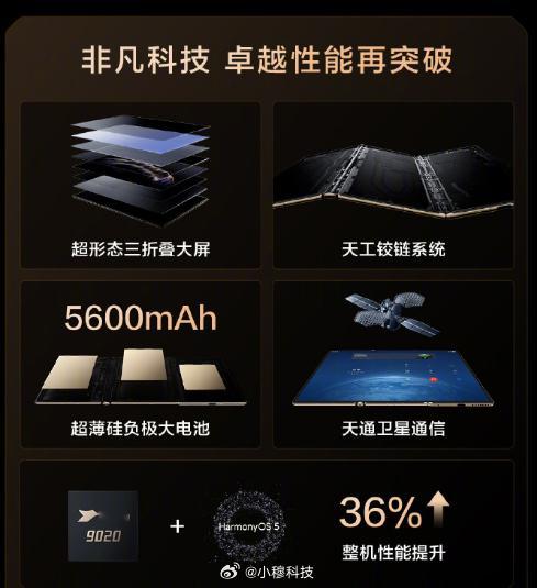 麒麟芯片时隔四年重现华为发布会华为mateXTs 非凡大师三折叠机发布，仅售17