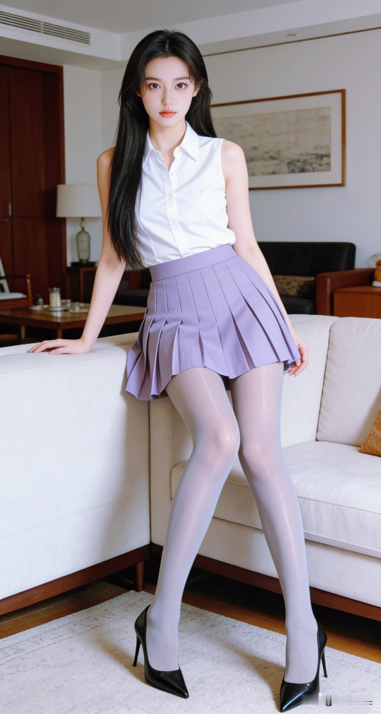 穿百褶裙可以好看到什么程度?