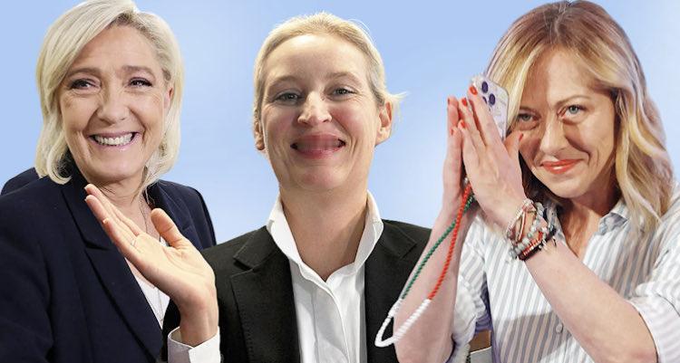 欧洲右翼陷入恐慌。
多年来，他们一直把特朗普奉为英雄。
既然他公开威胁欧洲的主权