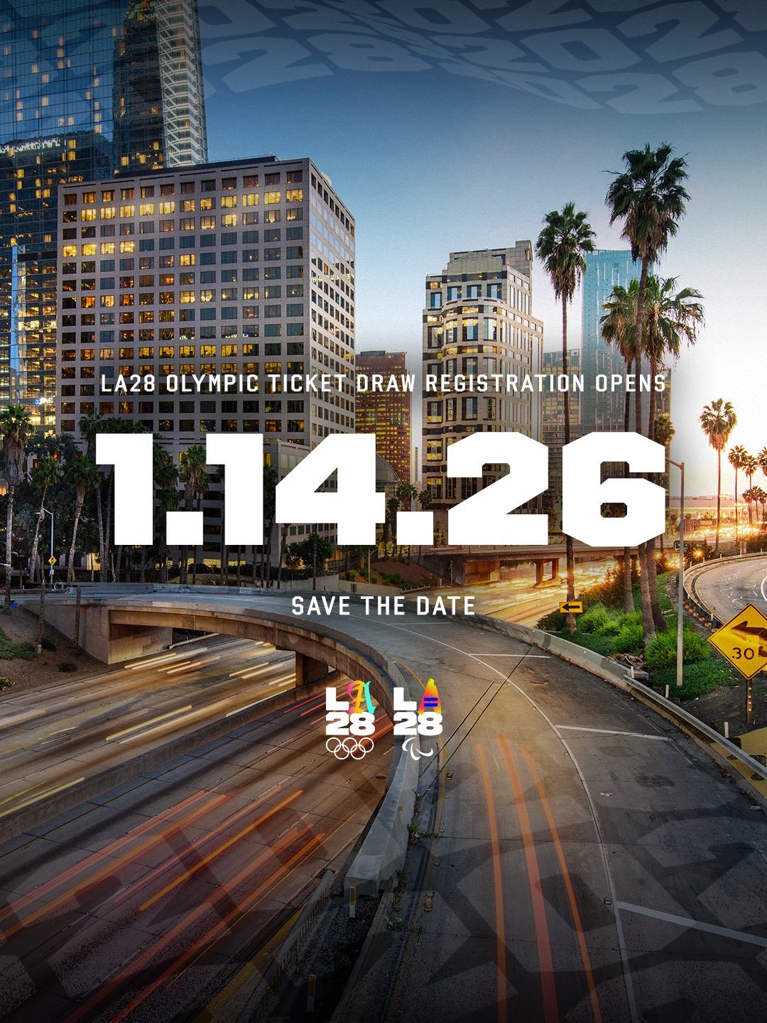 2028洛杉矶奥运会门票抽签注册将于2026年1月14日正式开启【注册期】从20
