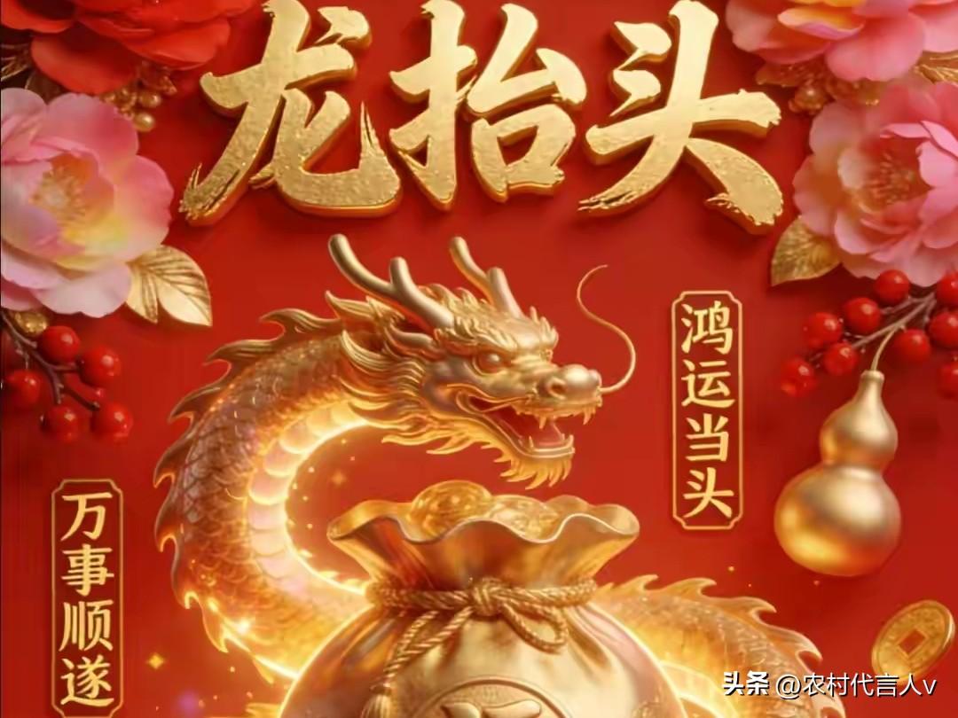 二月二龙抬头，百年难遇好时辰！属龙人：苦尽甘来，一路高升。
 
“龙抬头，抬好运