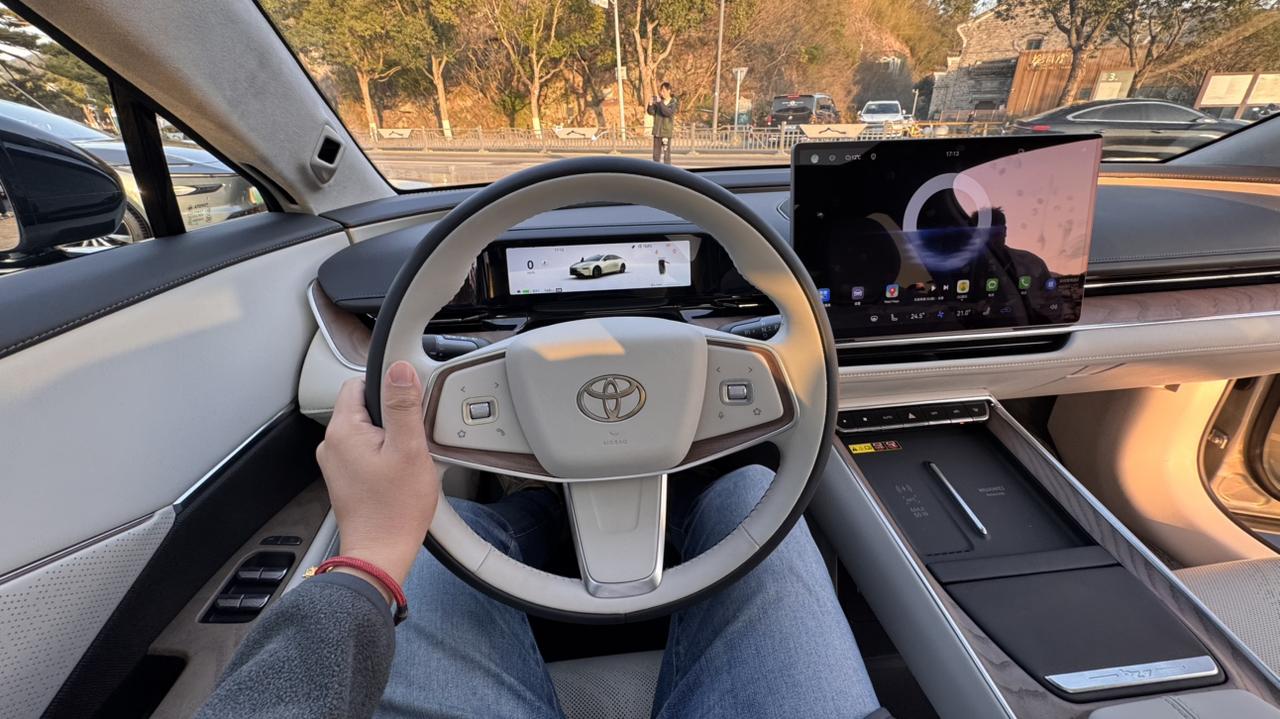 恰到好处的木纹点缀，看着就舒服…
目前铂智7最好看的内饰配色，就是这套黑白搭配