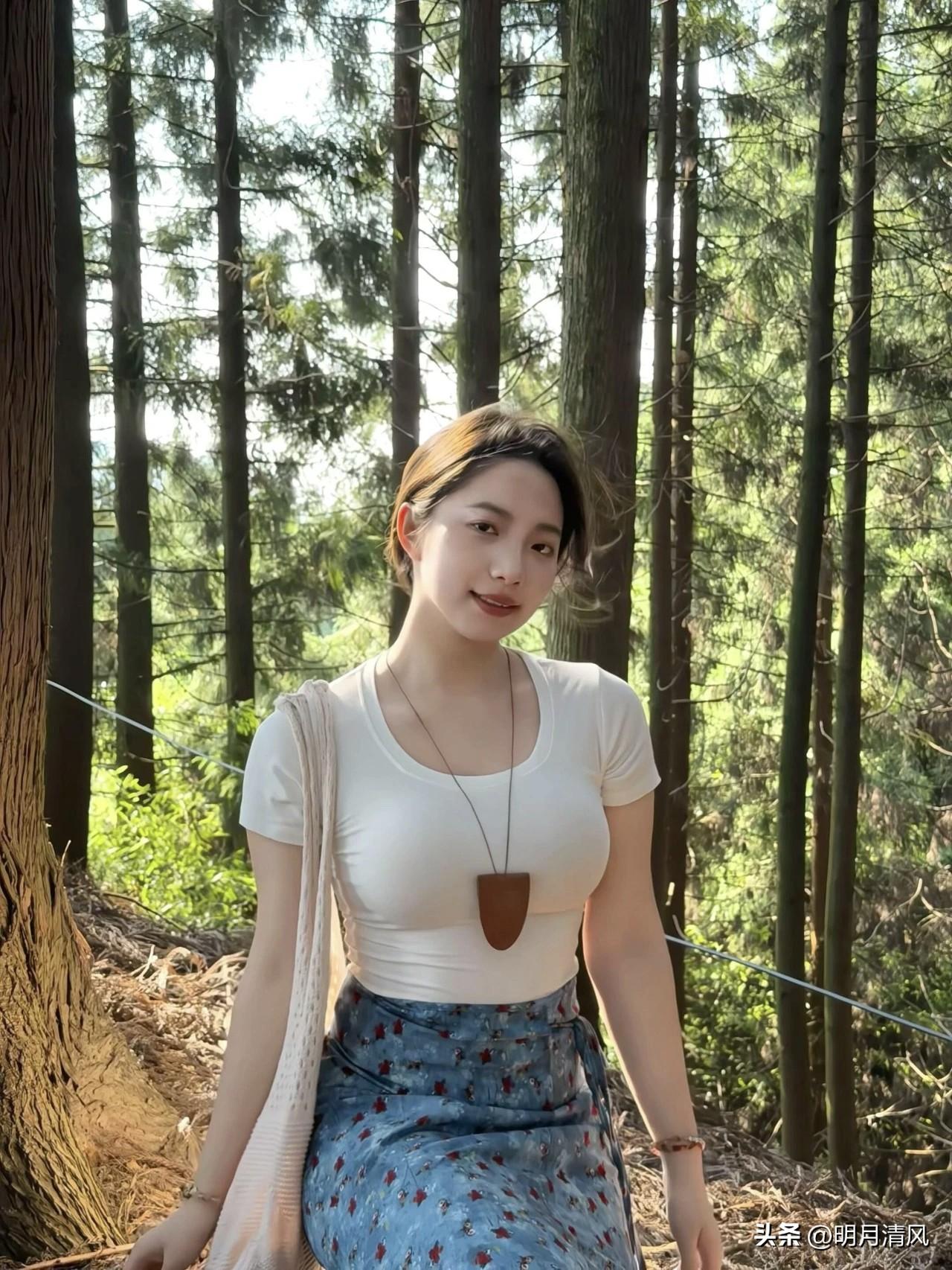 哇，微胖女生这组树林照拍得也太有感觉了吧！光线和构图都绝了，果然还是自己最懂怎么