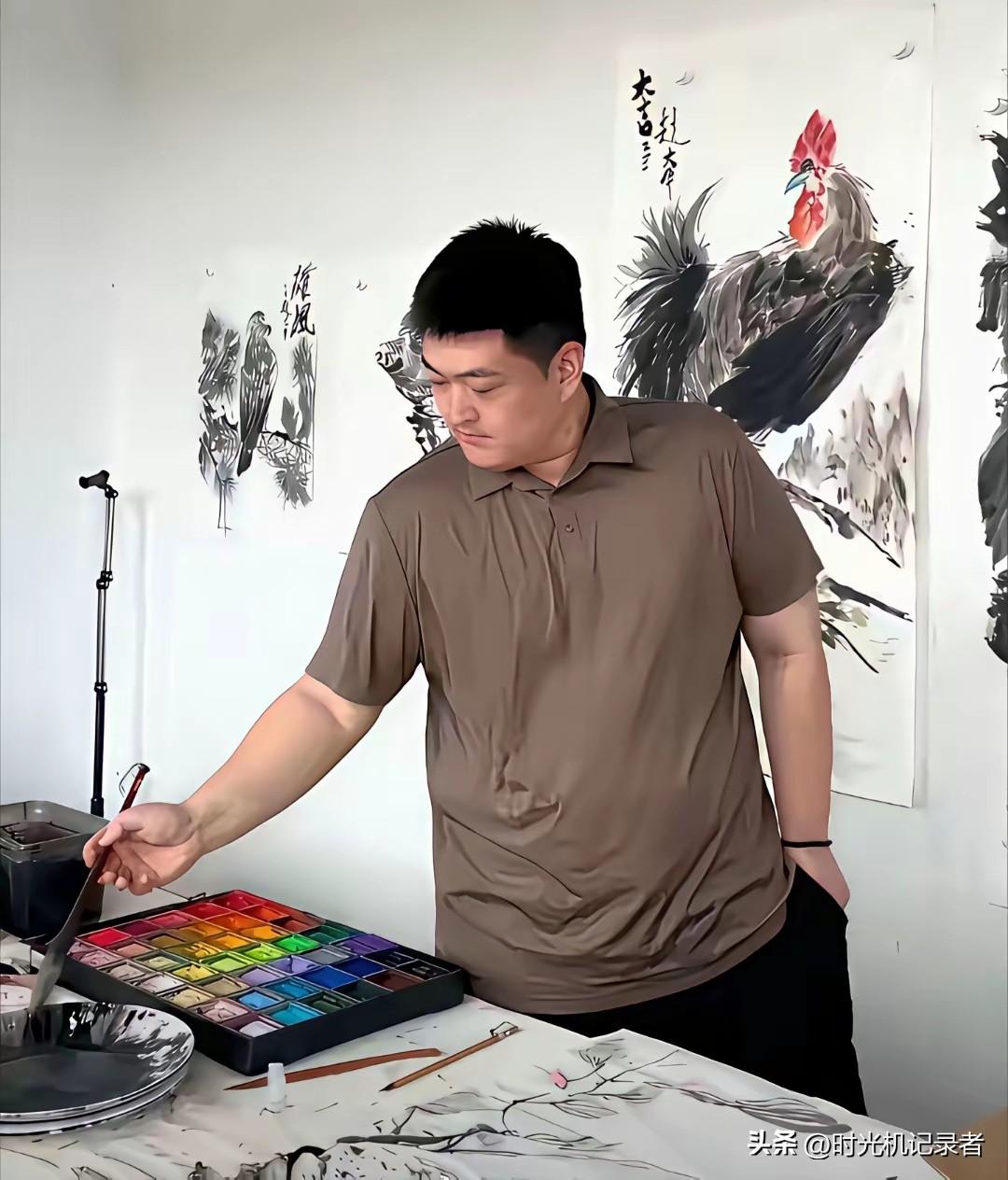 赵本山的儿子也不傻啊！这国画画的很漂亮，有网友说自己家幼儿园孩子都会画，真是夸张