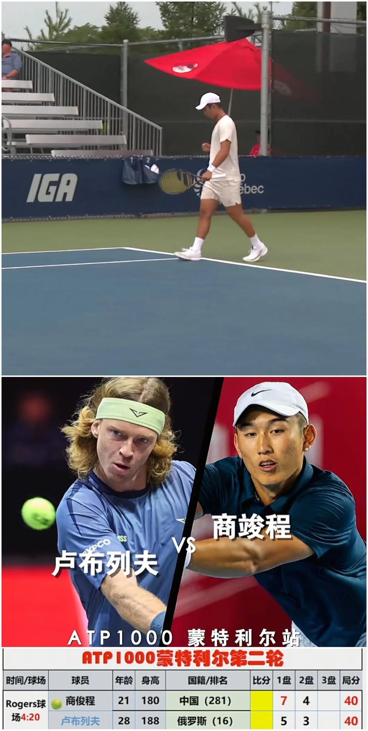 2026跟着网球环游世界
     蒙特利尔ATP1000,男子单打第二轮的比赛