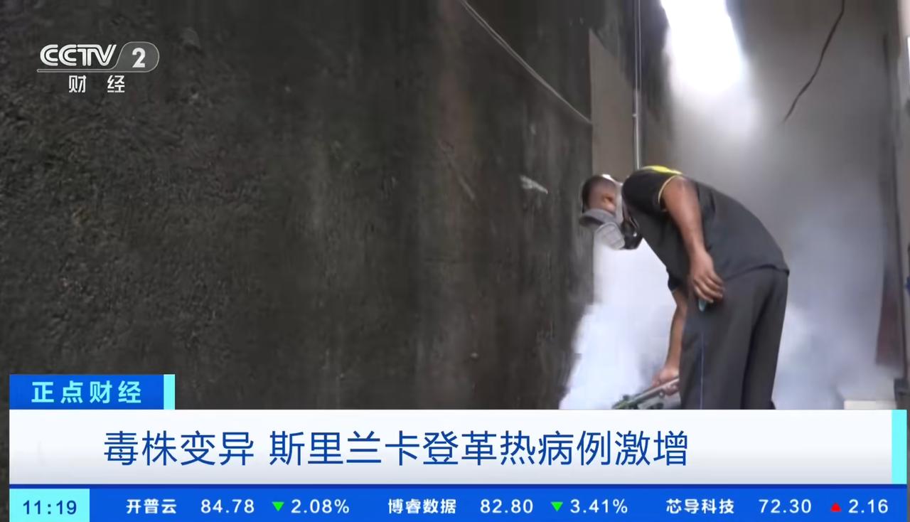斯里兰卡登革热日新增突破1000例，总病例接近5万例，29例死亡。由于登革热变异