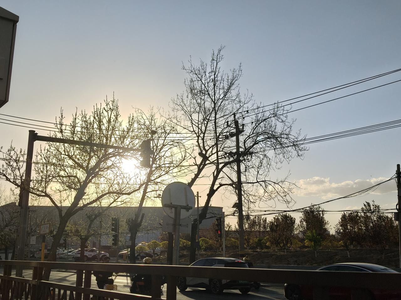 风真的大！
这两天的黄色预警，今天的大风天气来了，中午午休，没听到风声，被敲门声