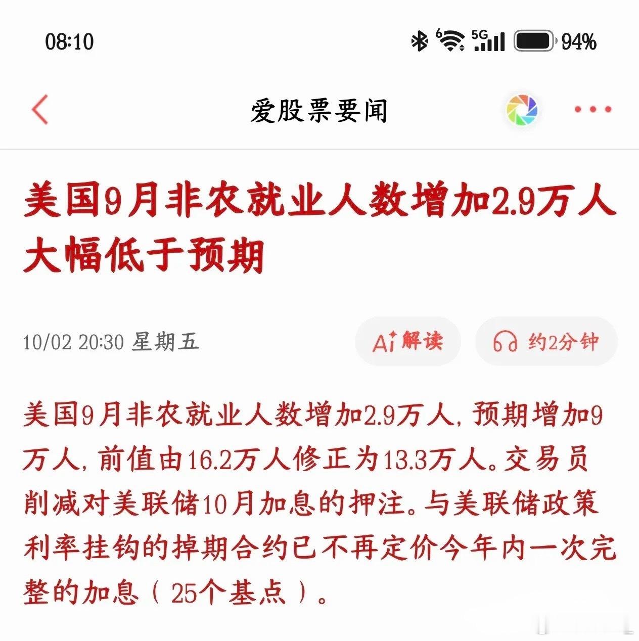 这个假期终于来大利好了，美股股市全面飘红，A股也会受到催化周五美股大涨，纳指涨超
