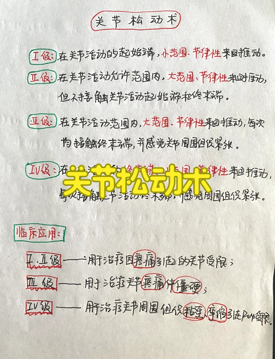 关节松动术