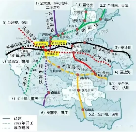 中国高铁路网规划，呼南高铁有多重要？