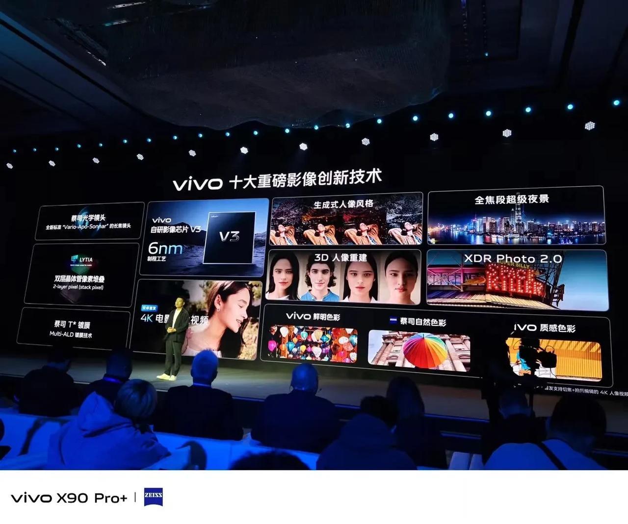 今天 vivo 影像盛典透露了vivo X100系列不少信息，包括V3芯片，更高