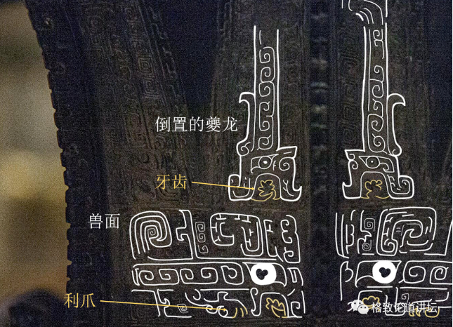 【为什么商代的青铜器都那么狰狞？】尊在商代是盛酒用的一种容器，在尊的颈部可以看到