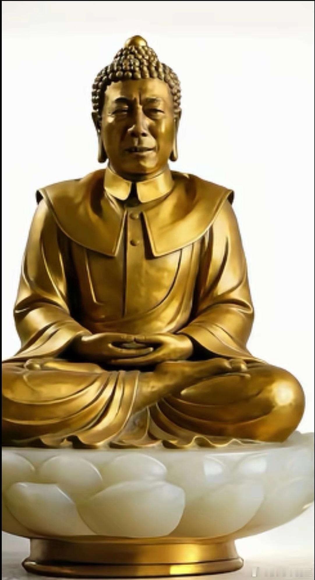 东晋刘裕的镇宅之宝，一尺多高的玉座金佛。
