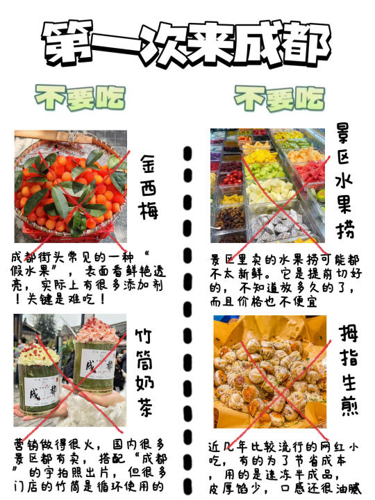 太全了😱成都本地人整理的美食红黑榜！！！