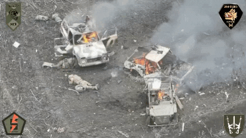 俄军在奥列克桑德里夫卡的一次皮卡突袭被乌军粉碎，整个突击部队几乎全部被“去军事化