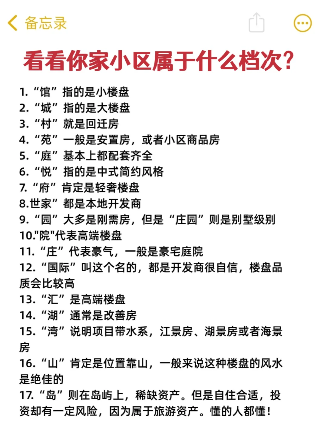 瞅瞅你们家小区什么档次的？