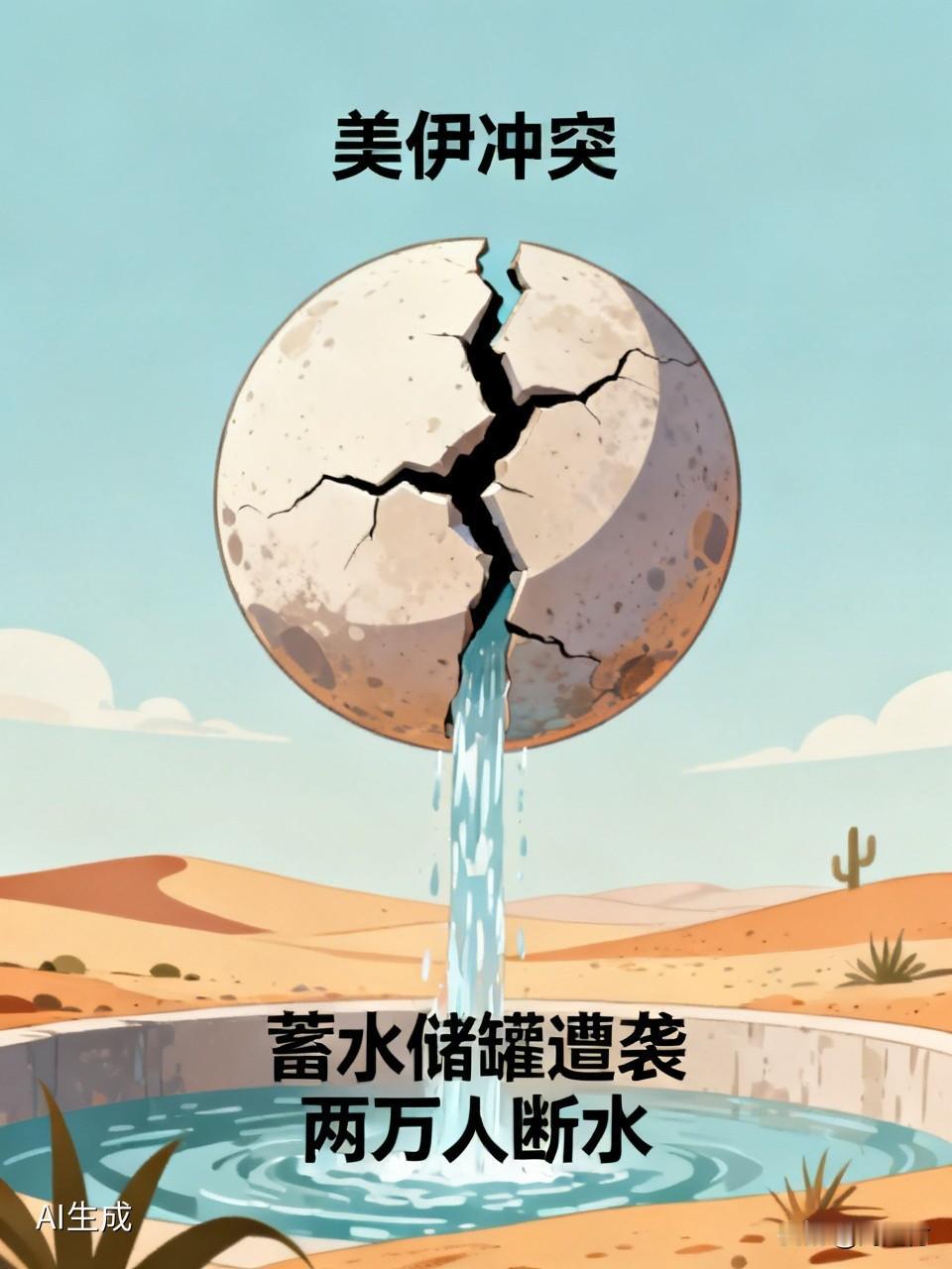 伊朗称美军袭击蓄水储罐致两万人断水 美伊这新一轮交火可太离谱了！伊朗说美军袭击蓄