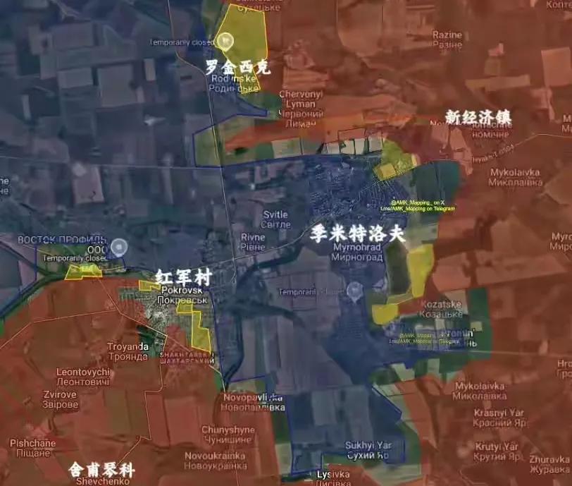 红军城的战局在过去两天里急转直下。

俄罗斯军队在激烈的交战后，已成功突破市中心