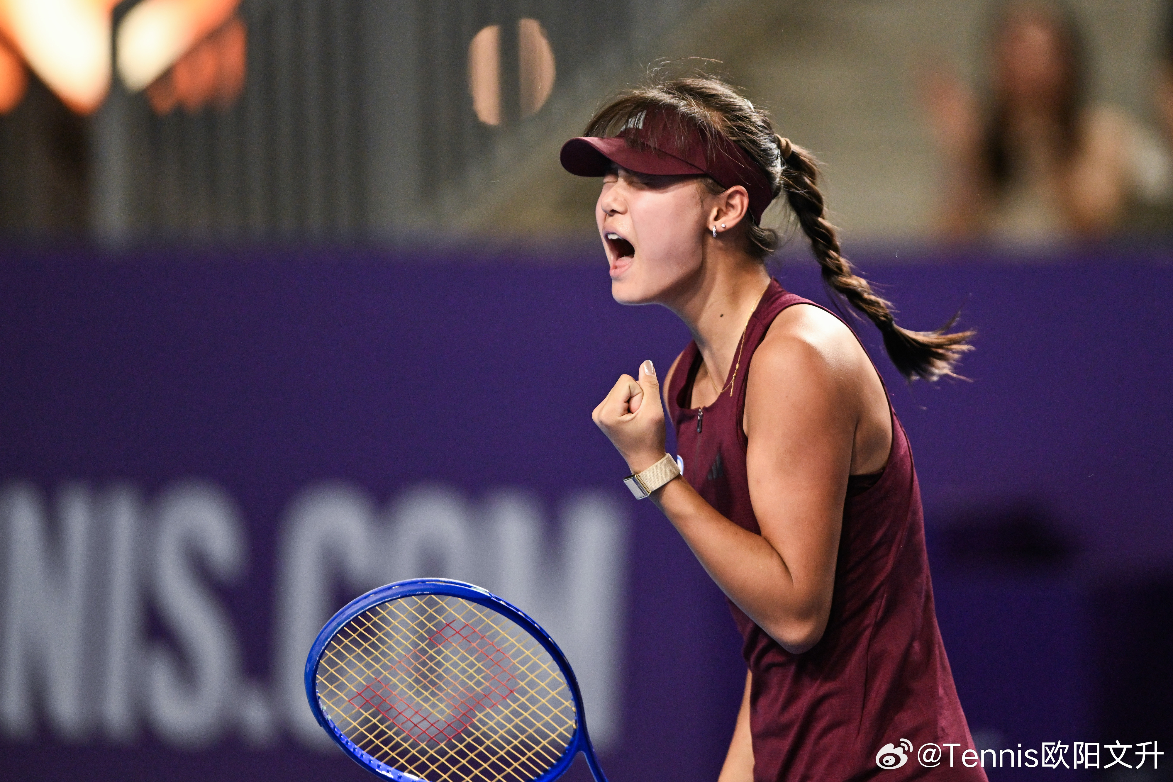孙心然首进巡回赛八强🔵WTA250广州女单正赛第二轮✅🇨🇳孙心然6-3/4