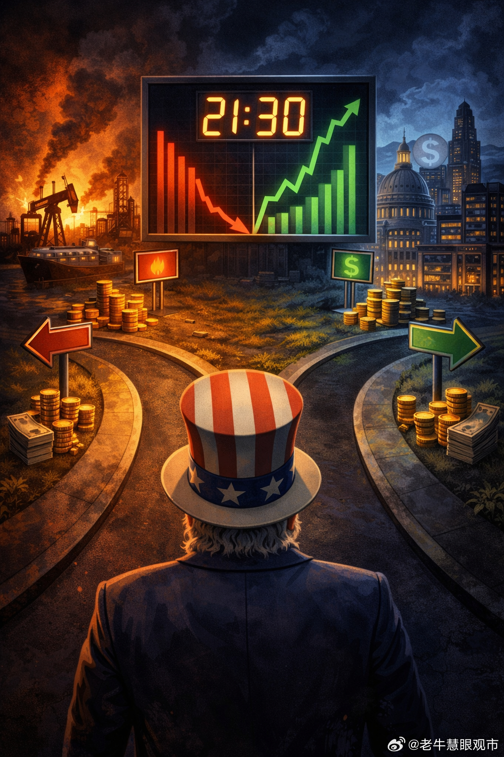 今晚真正决定市场方向的，可能不是油价，而是那份21:30揭晓的非农中东战火把油价
