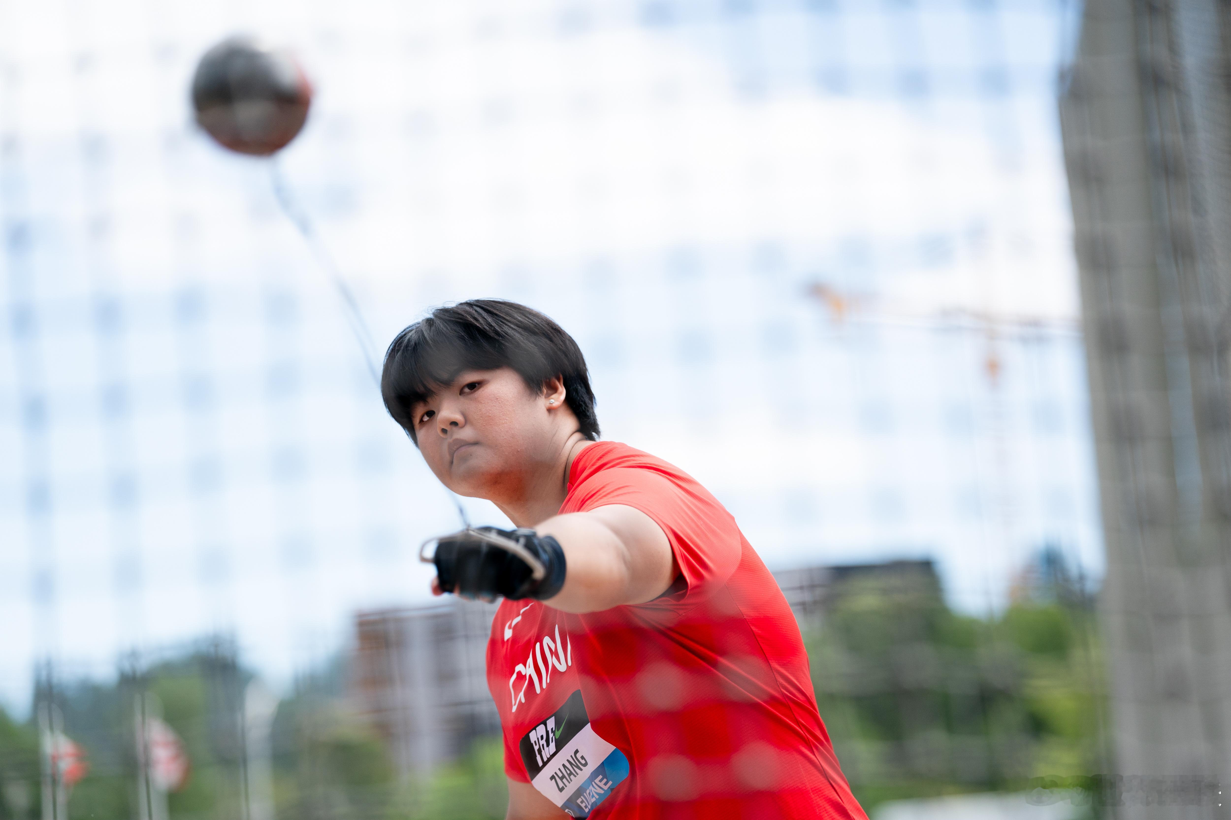 🔥最后一掷定乾坤！张家乐逆转夺冠💎钻石联赛尤金站女子链球，19岁的🇨🇳选