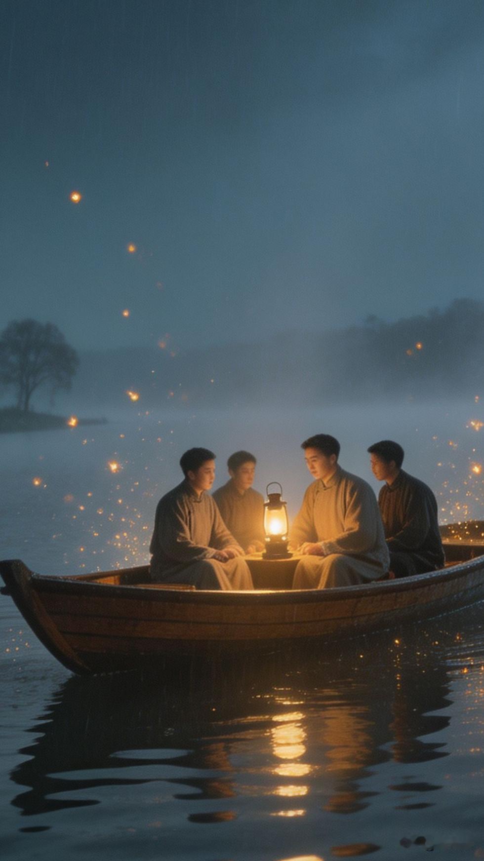 书写时代答卷《初心如炬，时代作答》

南湖烟雨荡轻舟，星火燎原破夜愁。
百五征程