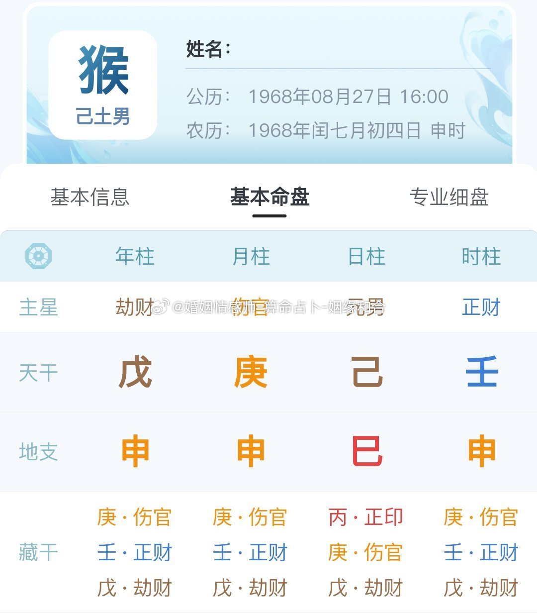 当命局当中这一个字是整个命局的支撑点，它是我们生活的希望，这个字坚决不能制，制过