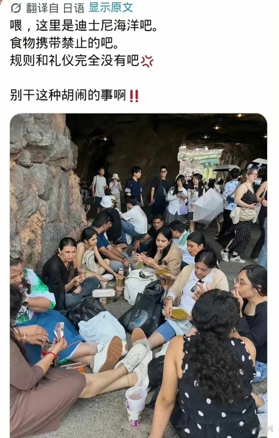 东京迪士尼一直明文规定，除婴幼儿辅食、特殊病患餐食外，游客不能自带正餐入园就餐 