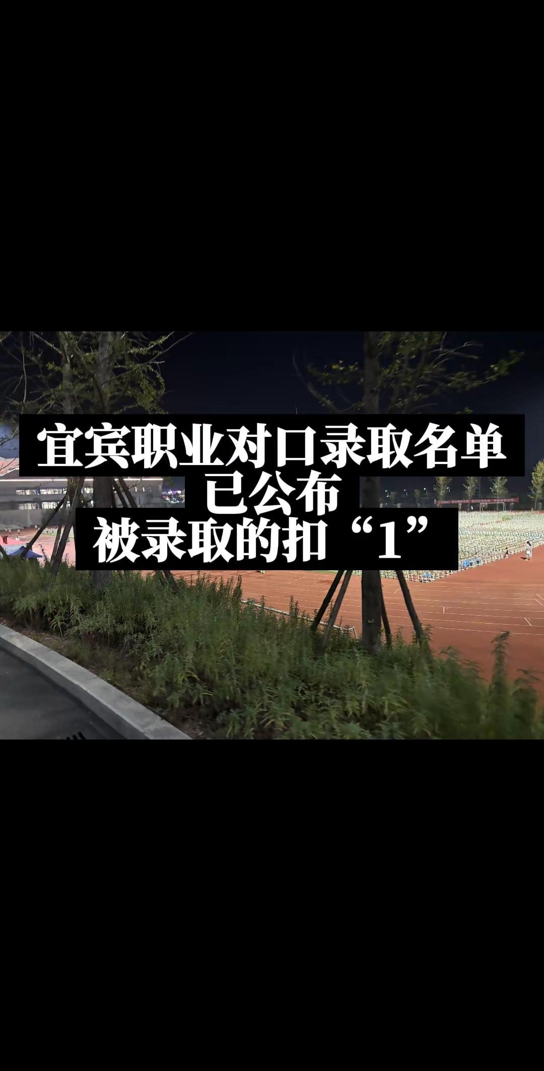 被录取的扣1，学长来找你们宜宾职业技术学院