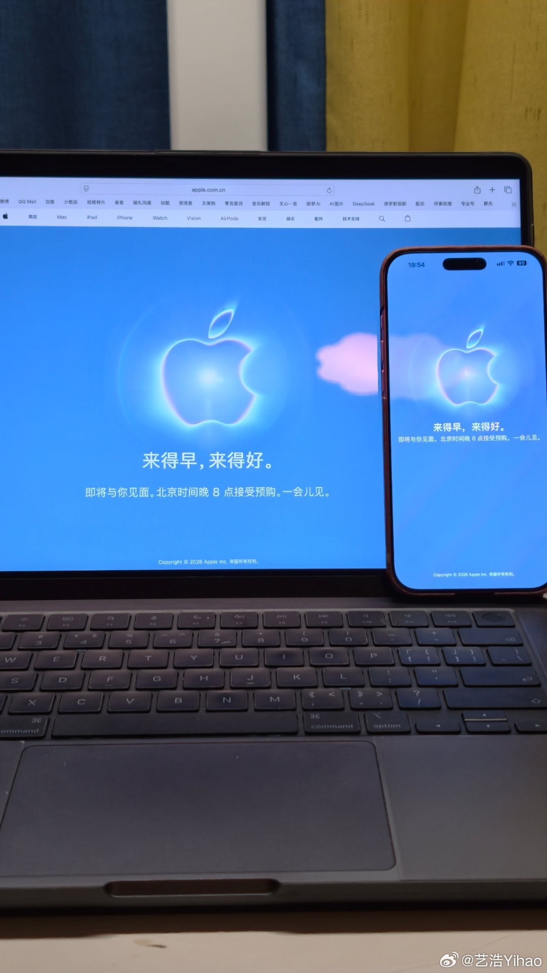 iPhone Duo预售溢价10000元准备好了，倒计时5分钟。 ​​​