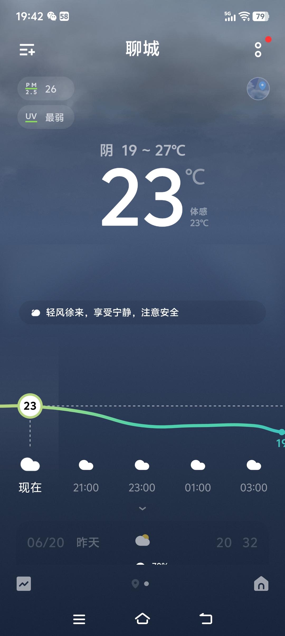 你的城市多少度了我这里温度23度，你们哪里是多少
