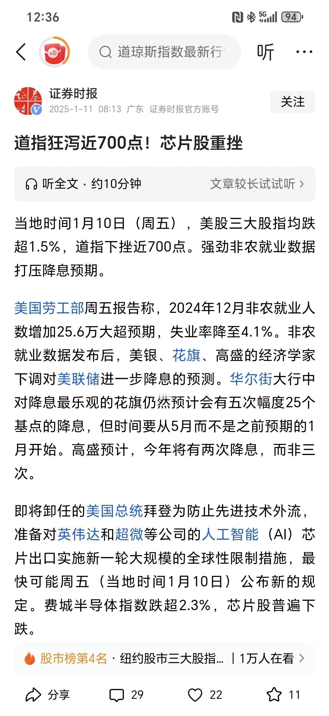 这新闻标题牛逼克拉斯，美国道指跌幅为1.63%，竟然用“狂泻”，芯片股跌了三四个