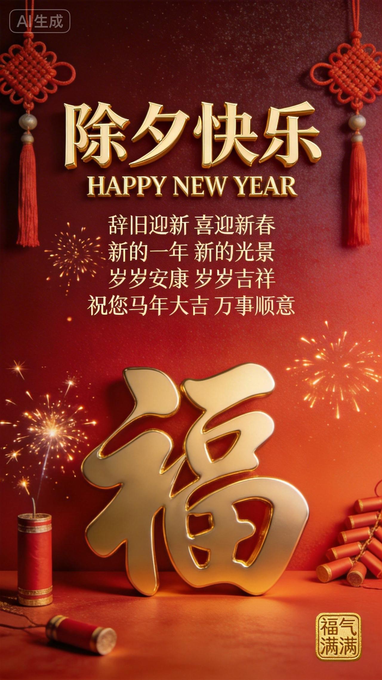 爆竹声喧换岁华，东风先到故侯家。
桃符今夕更新火，柏酒何人共鬓华。
万里云山同守