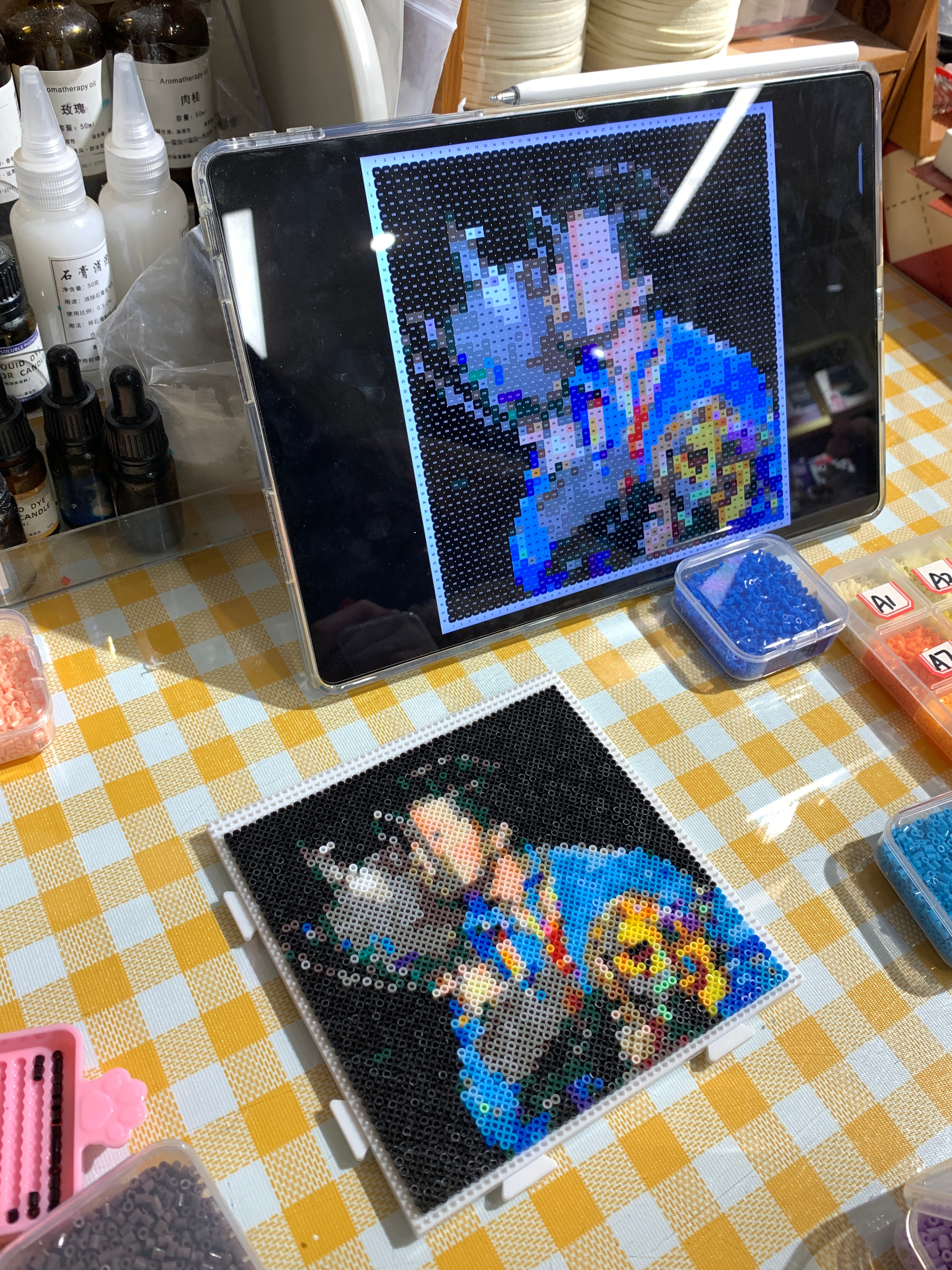 经历三次豆撒了之后 终于完成了