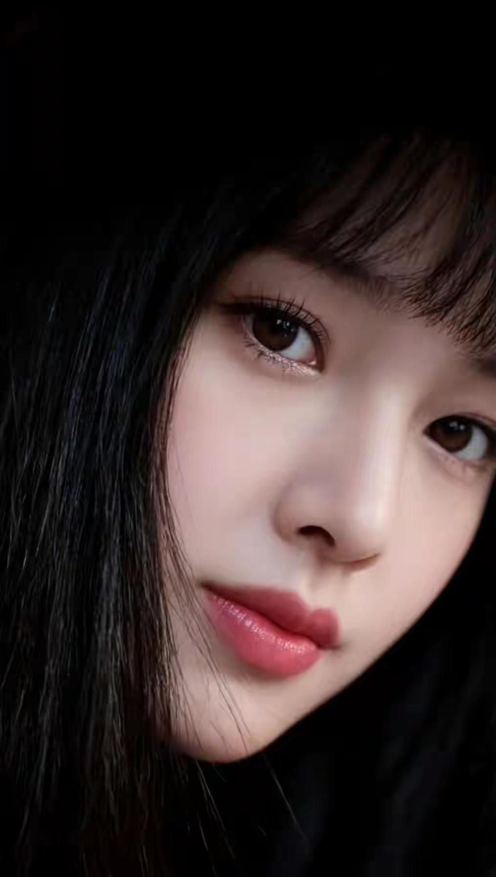 温柔眼波，唇红如火，黑发如瀑，少女心事🍀🌸🌴