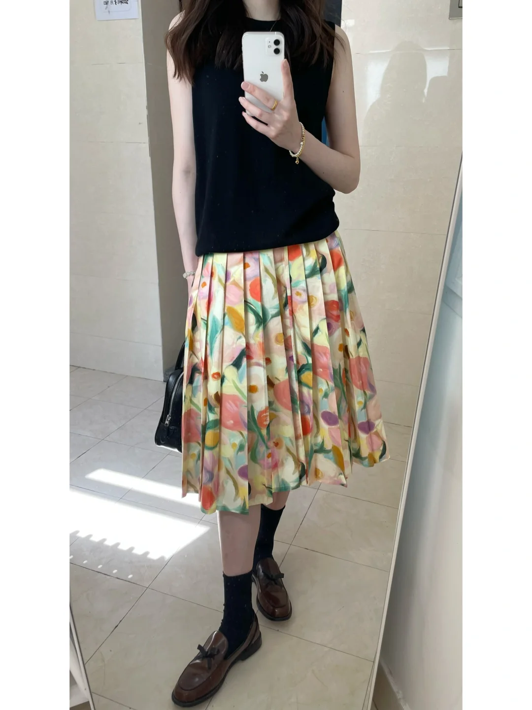 穿点可爱的🚶🏻‍♀️/花花半裙的两个look！