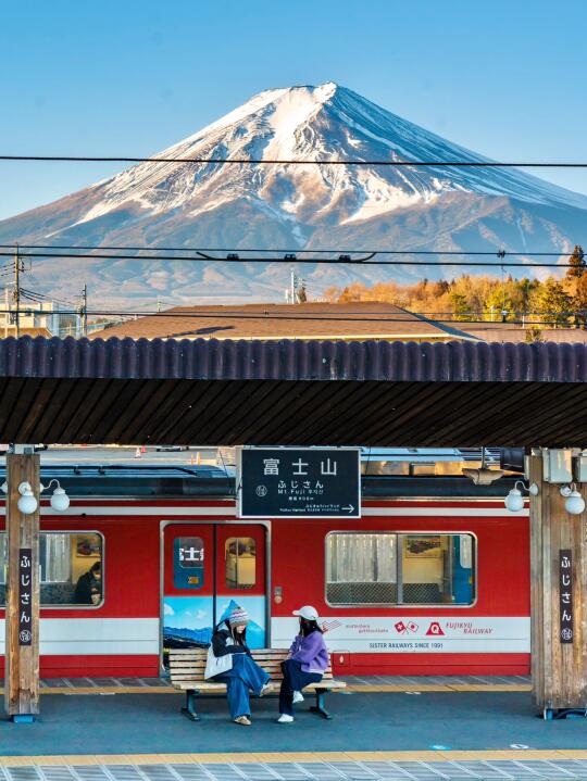 没挤罗森，原来富士山1️⃣天真的可打卡18机位