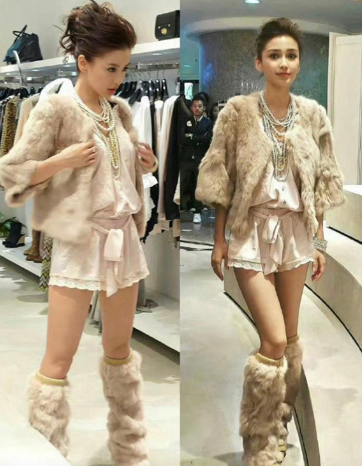 现在又流行起了很久之前火的腿套……果然时尚是个轮回 