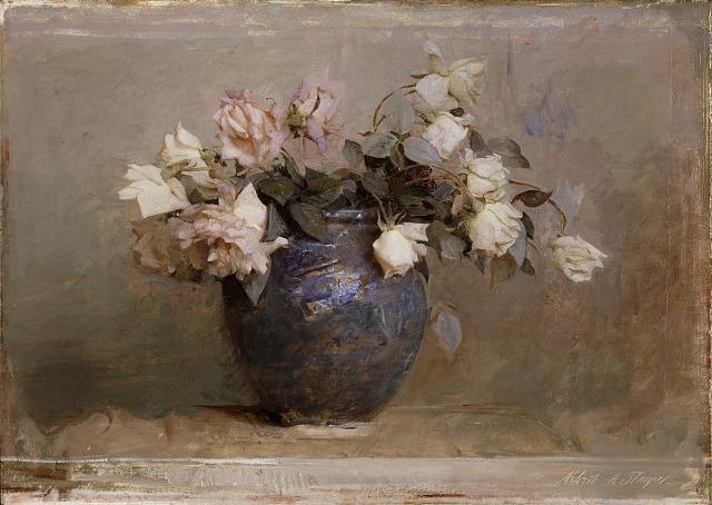 粉玫瑰
美国画家Abbott Handerson Thayer