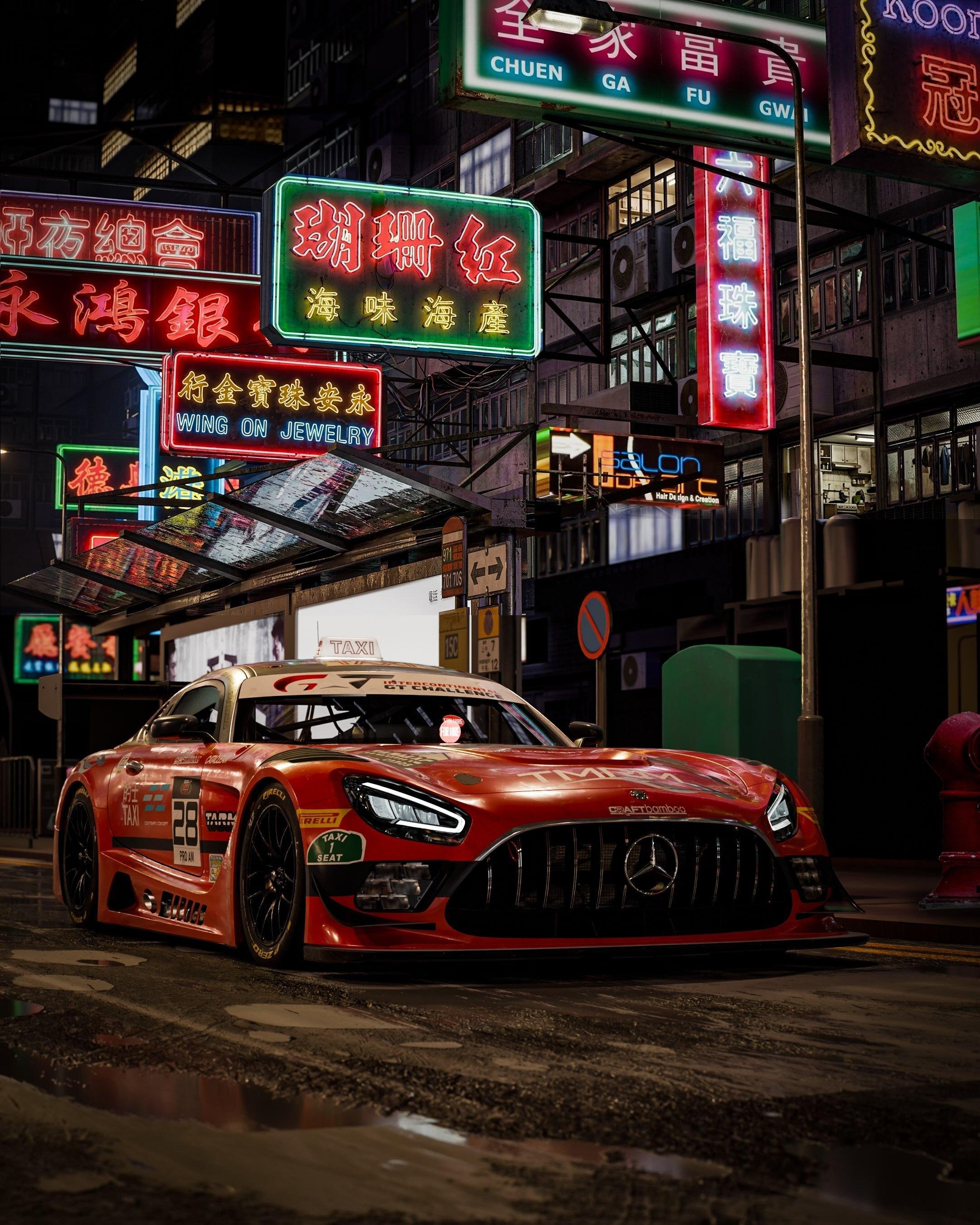 香港的士，但来自Craft-Bamboo Racing，不知道车手上车后会不会突