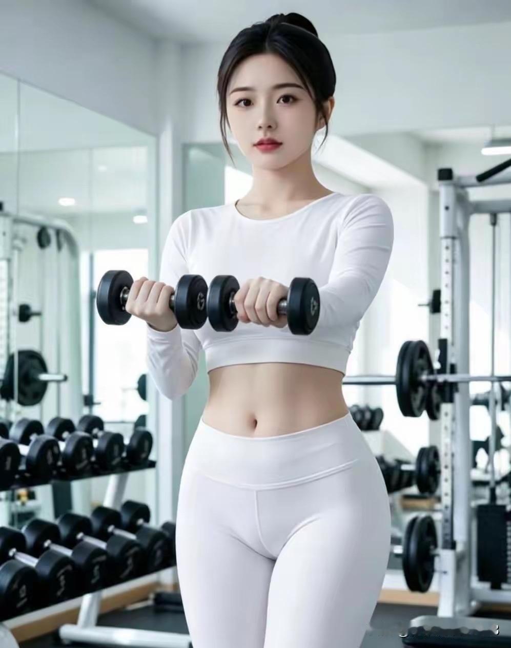 都说生命在于运动，不少女生没事就爱泡健身房。

很多人第一反应，觉得她们去锻炼，