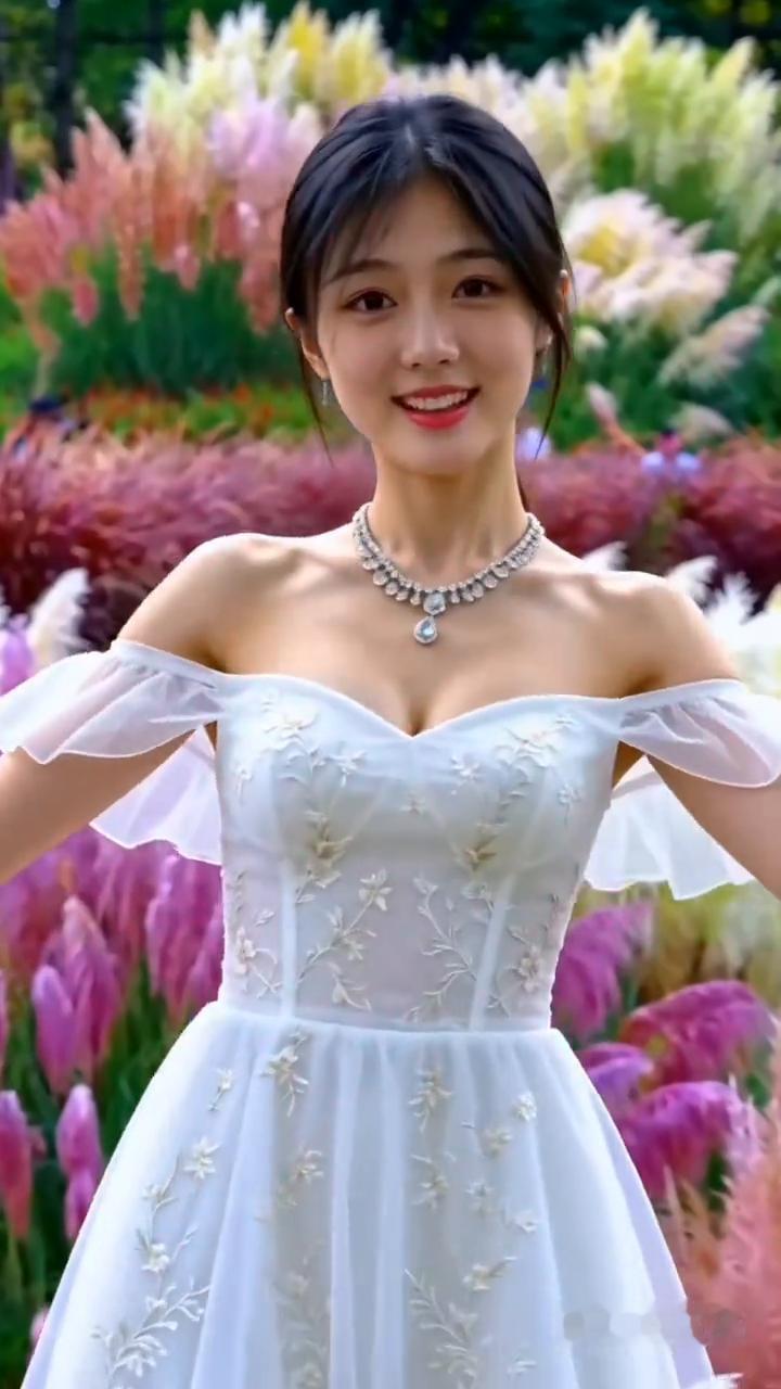 花海里的白裙舞韵。
豆包AI生成。
花海里的白裙舞韵。