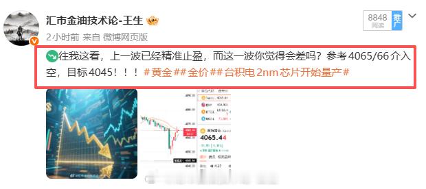 迂回战术，上一波已经给大家送上百点利润。此刻价格走回踩修复。位置依旧是参考406