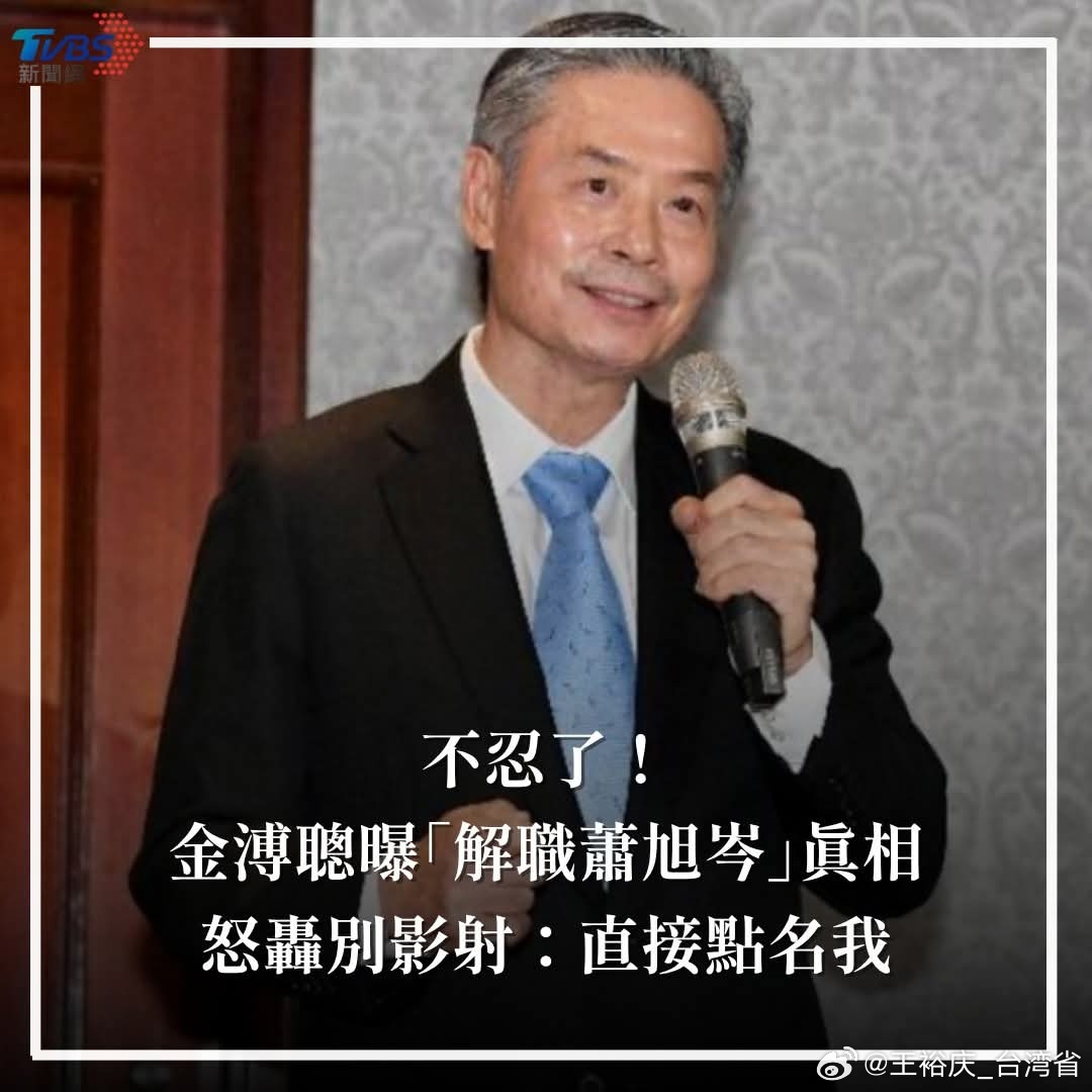【不忍了！金溥聰曝「解職蕭旭岑」真相　怒轟別影射：直接點名我】中国台湾省