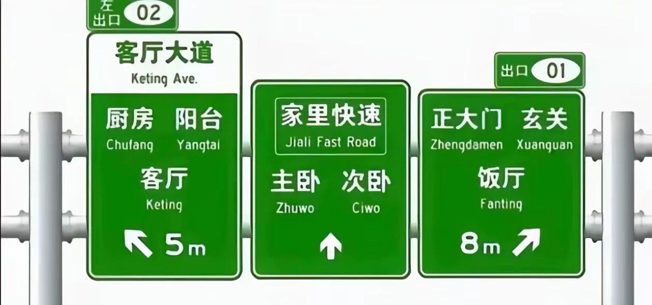 有些开车/骑车人眼中的路牌是这样的 