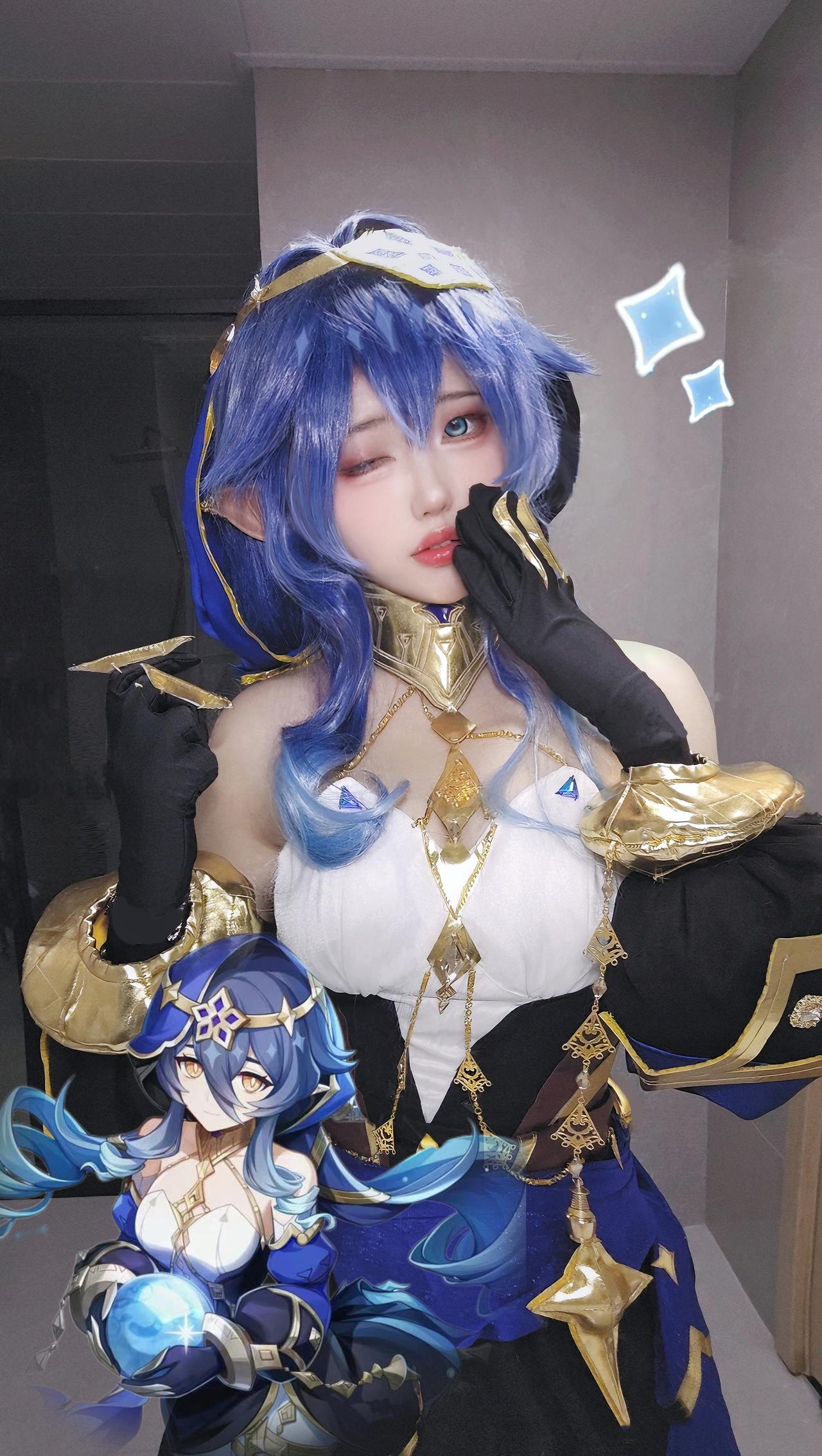 莱依拉，已经睡醒了，去逛图书馆吧！#游戏##原神##二次元#