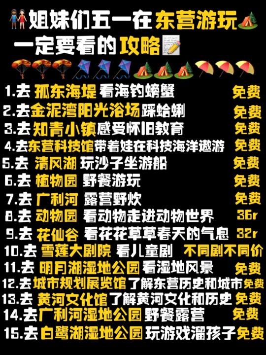 五一假期旅游✅get小众城市【东营】的快乐吧‼️