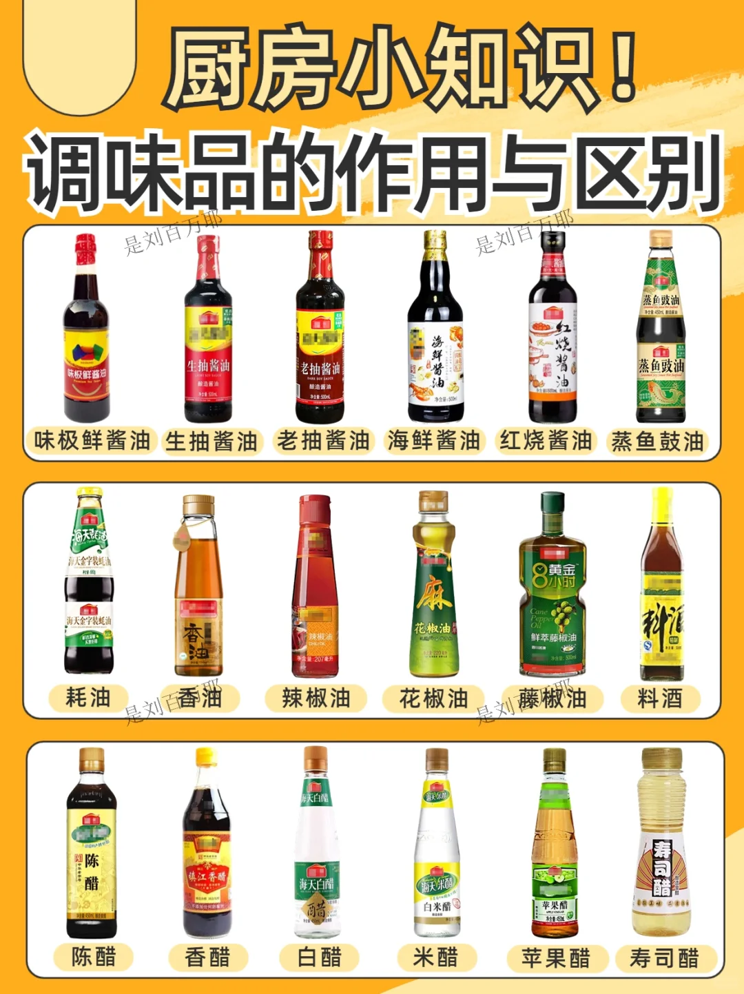 1⃣️8⃣️种常见调味品的作用与区别🔥涨知识✅