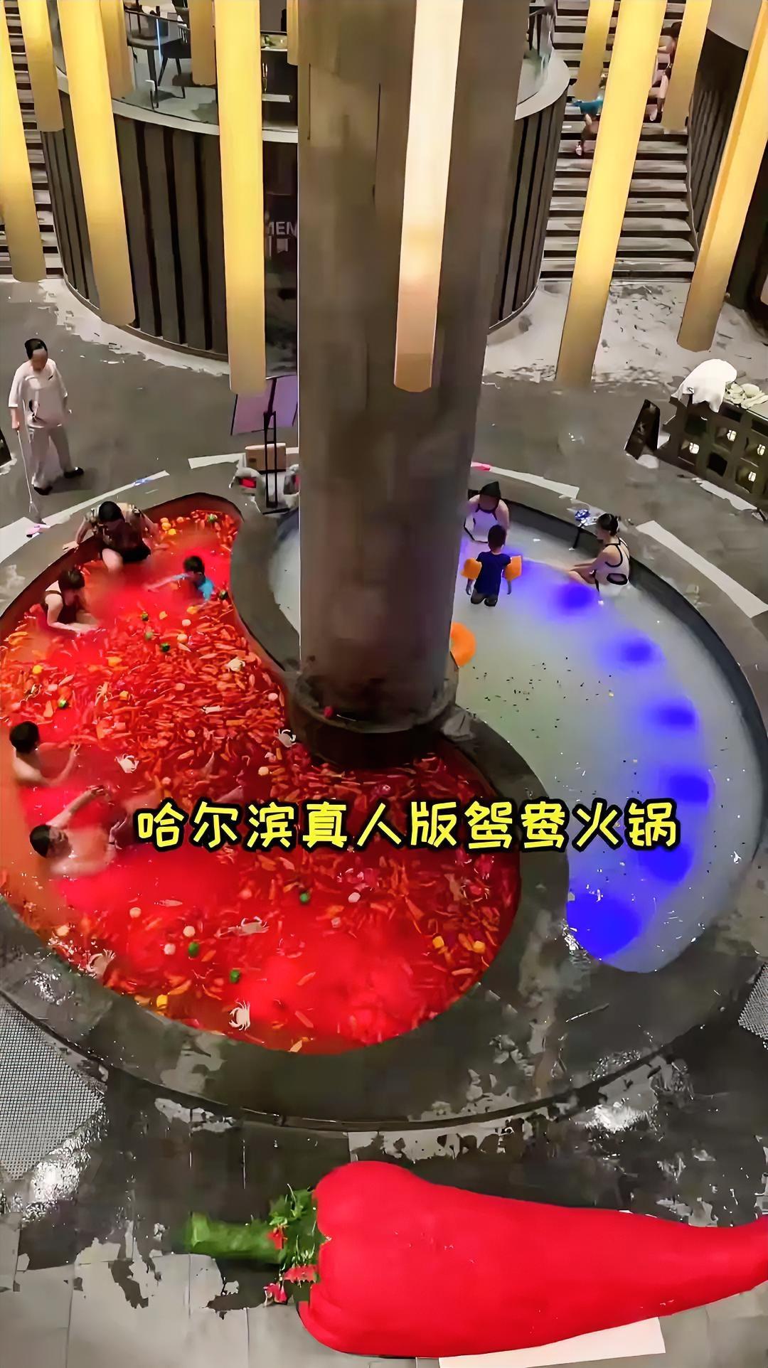 惊呆了，这鸳鸯火锅竟然“烫”的是人[捂脸]
这位黑龙江老板也是脑洞大开！
这真的