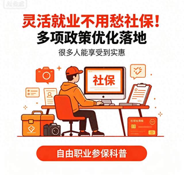 灵活就业不用愁社保！多项政策优化落地，很多人能享受到实惠